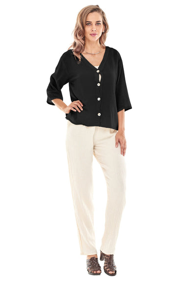 Black Button Front Jacket