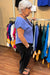 Lavender Scoop Neck Cotton Gauze Tee