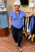 Lavender Scoop Neck Cotton Gauze Tee