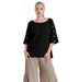 Saint Black Cotton Gauze Top