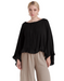 Calypso Black One Size Poncho