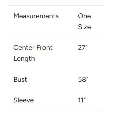 Turquoise One Size Cotton Gauze Top