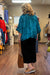 Cotton Gauze Top in Washed Peacock