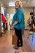 Cotton Gauze Top in Washed Peacock