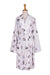 Paw Print Velvety Fleece Robe