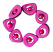 Fuchsia Tagua & Acai Bracelet