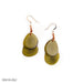 Olive Green Tagua Nut Earrings