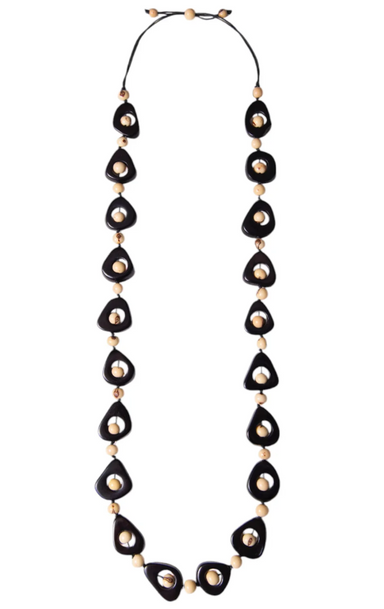 Black & Ivory Tagua Necklace