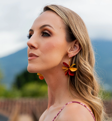 Burgundy Combo Irma Earrings