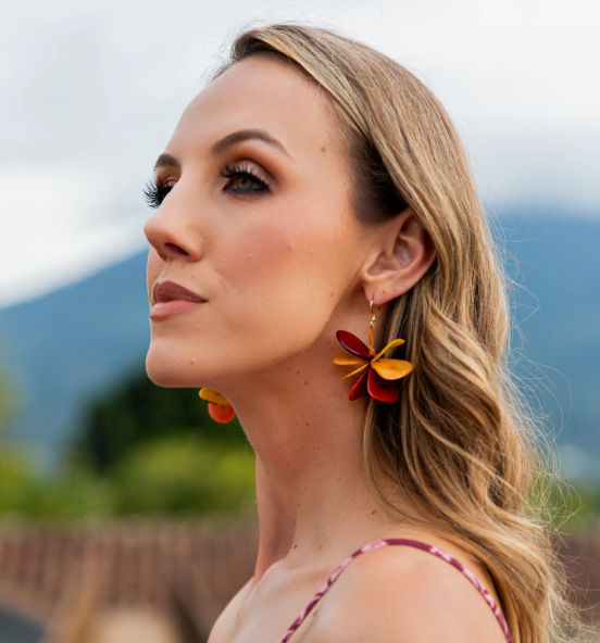 Burgundy Combo Irma Earrings