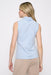 Blue Mock Neck Tank