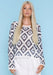 Blue & White Crochet Top