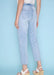 Floral Embroidered Cropped Jeans