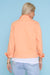 Coral Flower Button Denim Jacket