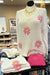White Sweater Pink Flowers