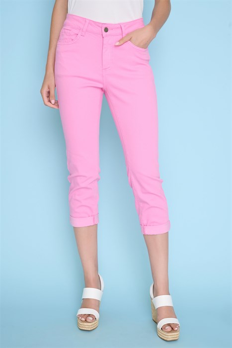 Camillia Pink Cropped Jean