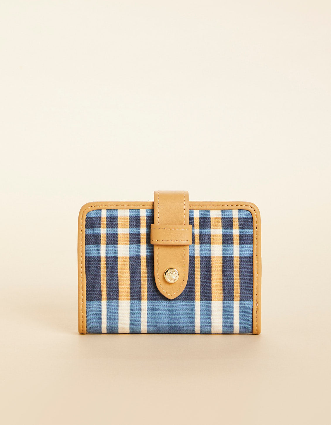 League Mini Wallet Plaid Navy