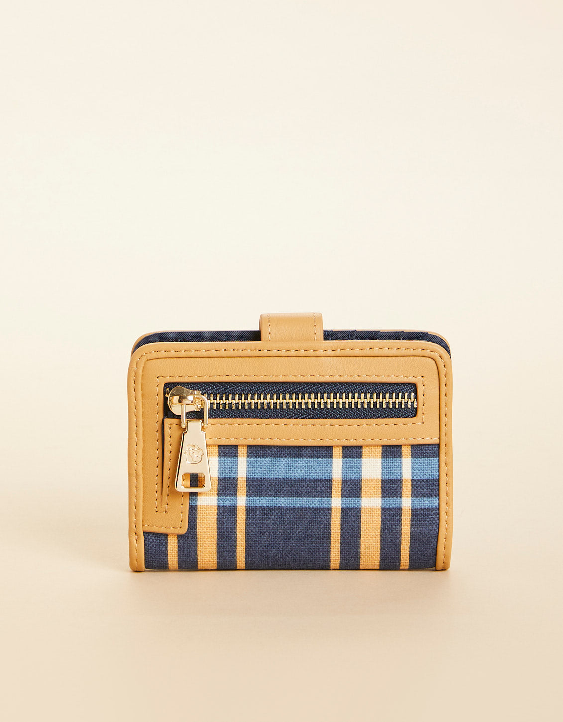 League Mini Wallet Plaid Navy