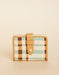 League Mini Wallet Plaid Cream