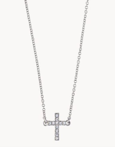 Sea La Vie Faith Cross Silver Necklace