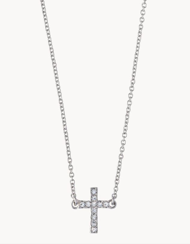 Sea La Vie Faith Cross Silver Necklace