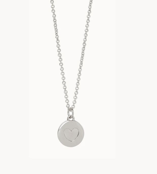 Sea La Vie Paw Print Silver Necklace