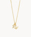 Sea La Vie Gold Cross & Anchor Necklace