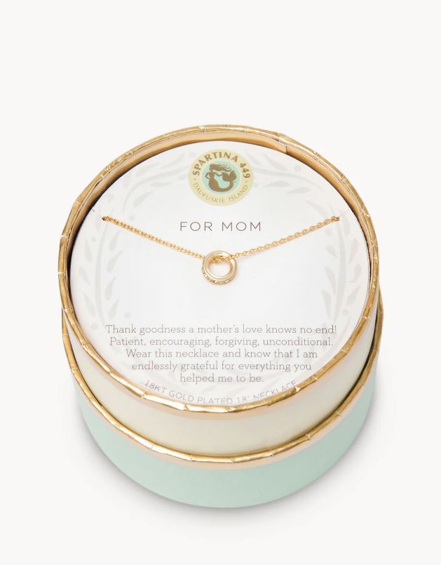 Sea La Vie Mom Gold Ring Necklace