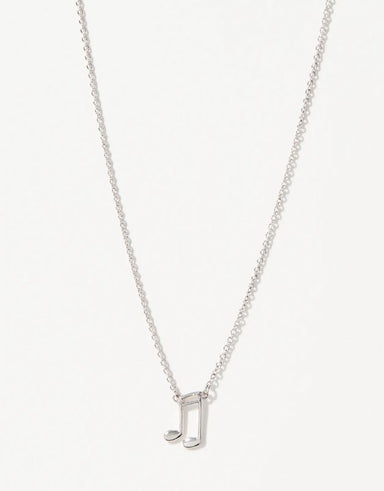 Sea La Vie Silver Music Lover Necklace