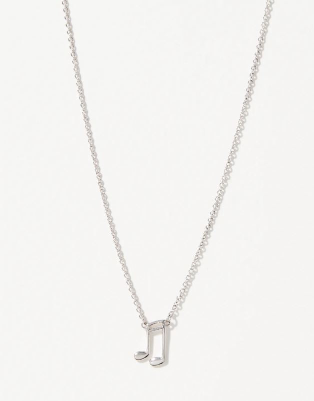 Sea La Vie Silver Music Lover Necklace