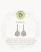 Sea La Vie Dance Drop Gold Earrings