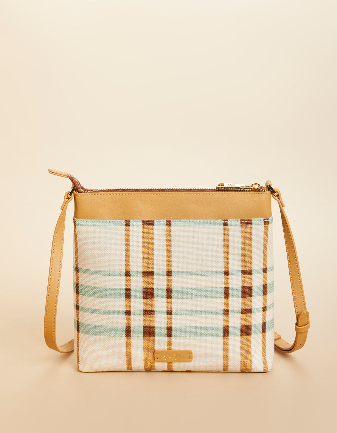 Pocket Hipster Plaid Cream