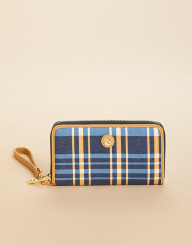 449 Wallet Plaid Navy