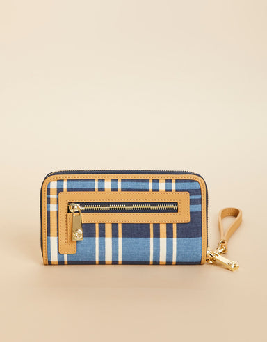 449 Wallet Plaid Navy