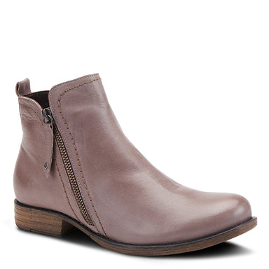 Taupe Oziel Leather Bootie