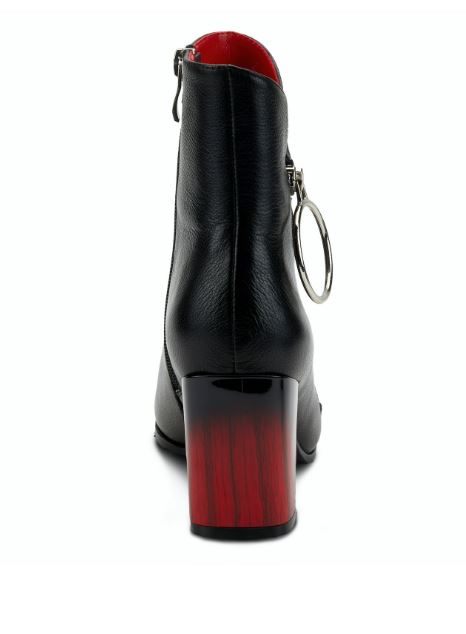 Fabulosa Black Leather Bootie