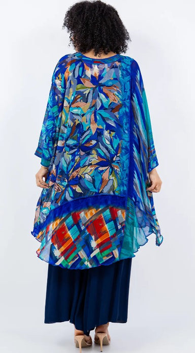 Blue Silk Whisper Top