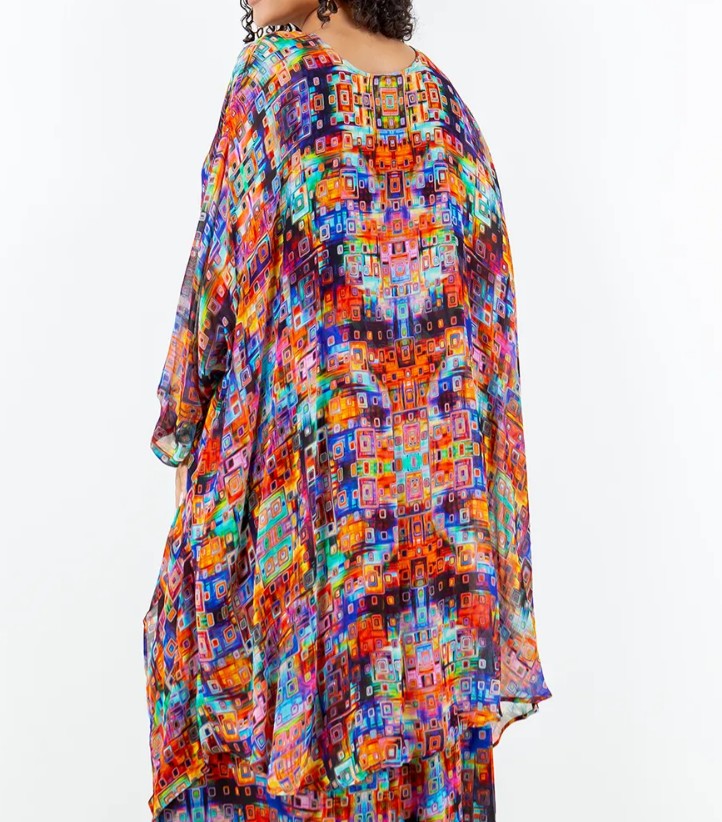 Brightly Colored Hi Lo Sheer Top