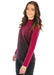 Fuchsia Ombre Ruched Neck Top