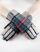 Camel Plaid Touchscreen Gloves