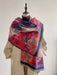 Purple and Blue Abstract Reversible Wrap