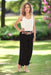 Black One Size Banded Ankle Pants