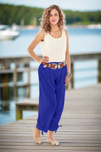 Cobalt One Size Banded Ankle Pants