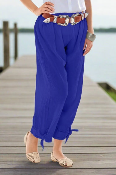 Cobalt One Size Banded Ankle Pants