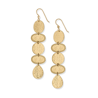 Palm Canyon Gold Long French Wire Earrin