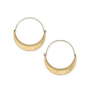 Palm Canyon Gold Large Hoop Earrings