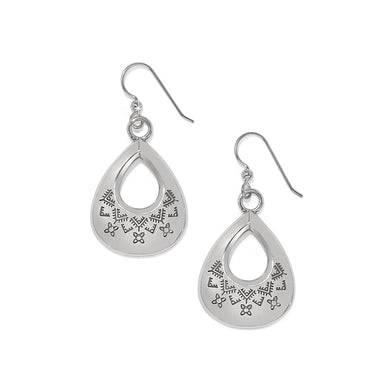 Mosaic Paseo Etch Teardrop French Wire Earring