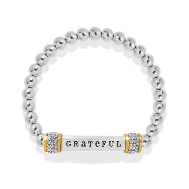 Meridian Grateful Two Tone Stretch Bracelet