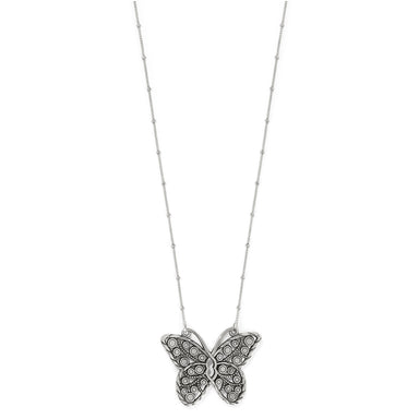 Halo Gems Monarch Butterfly Necklace
