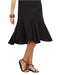 Black V-neck Full Skirt Dress